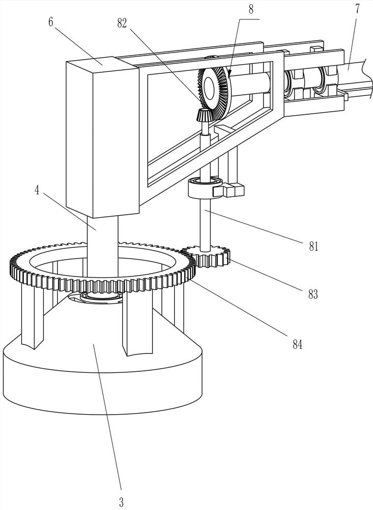 Non-contact delivering device for medical instrument