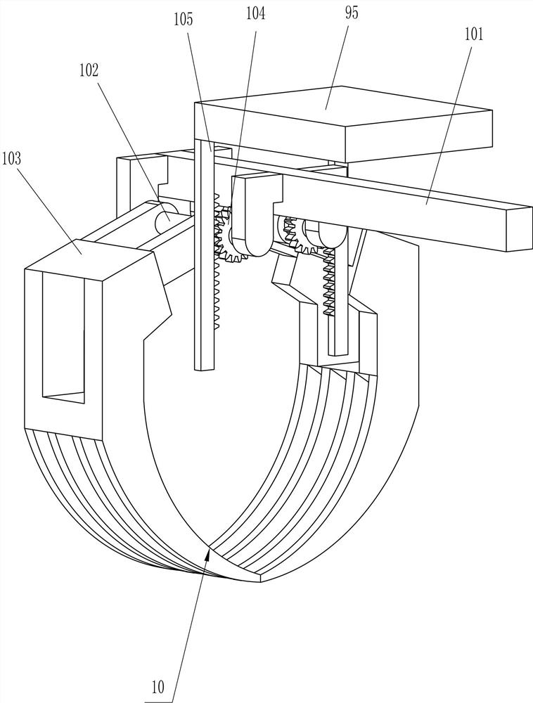 Non-contact delivering device for medical instrument