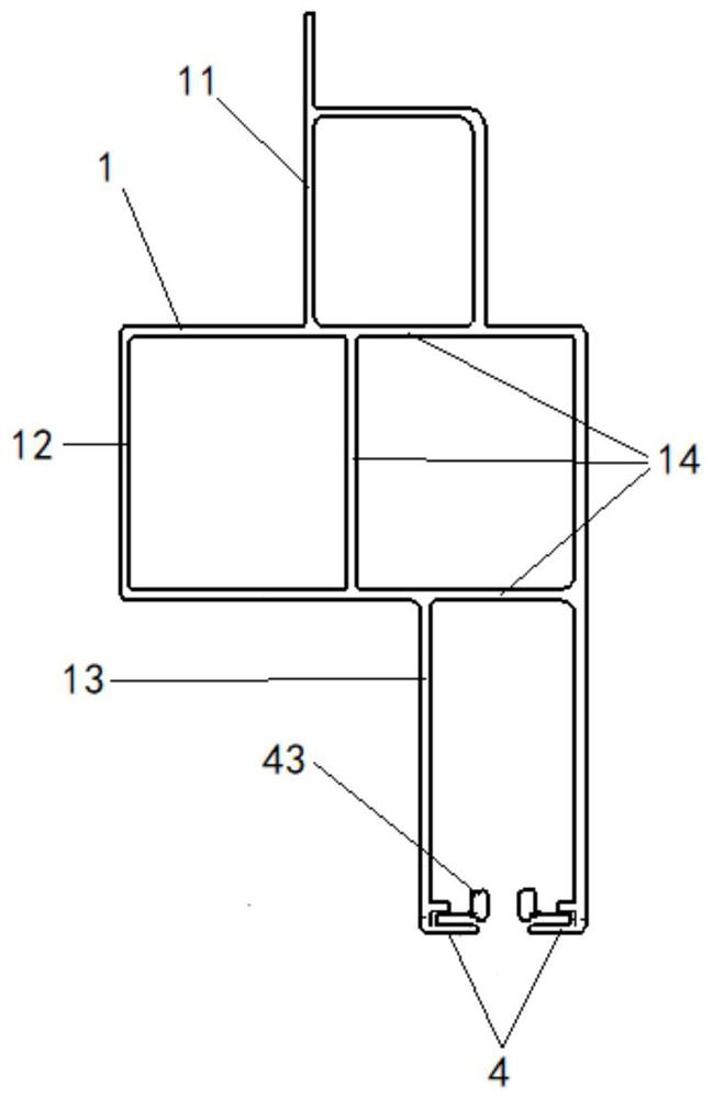 Threshold beam structure of fuel cell hydrogen energy automobile