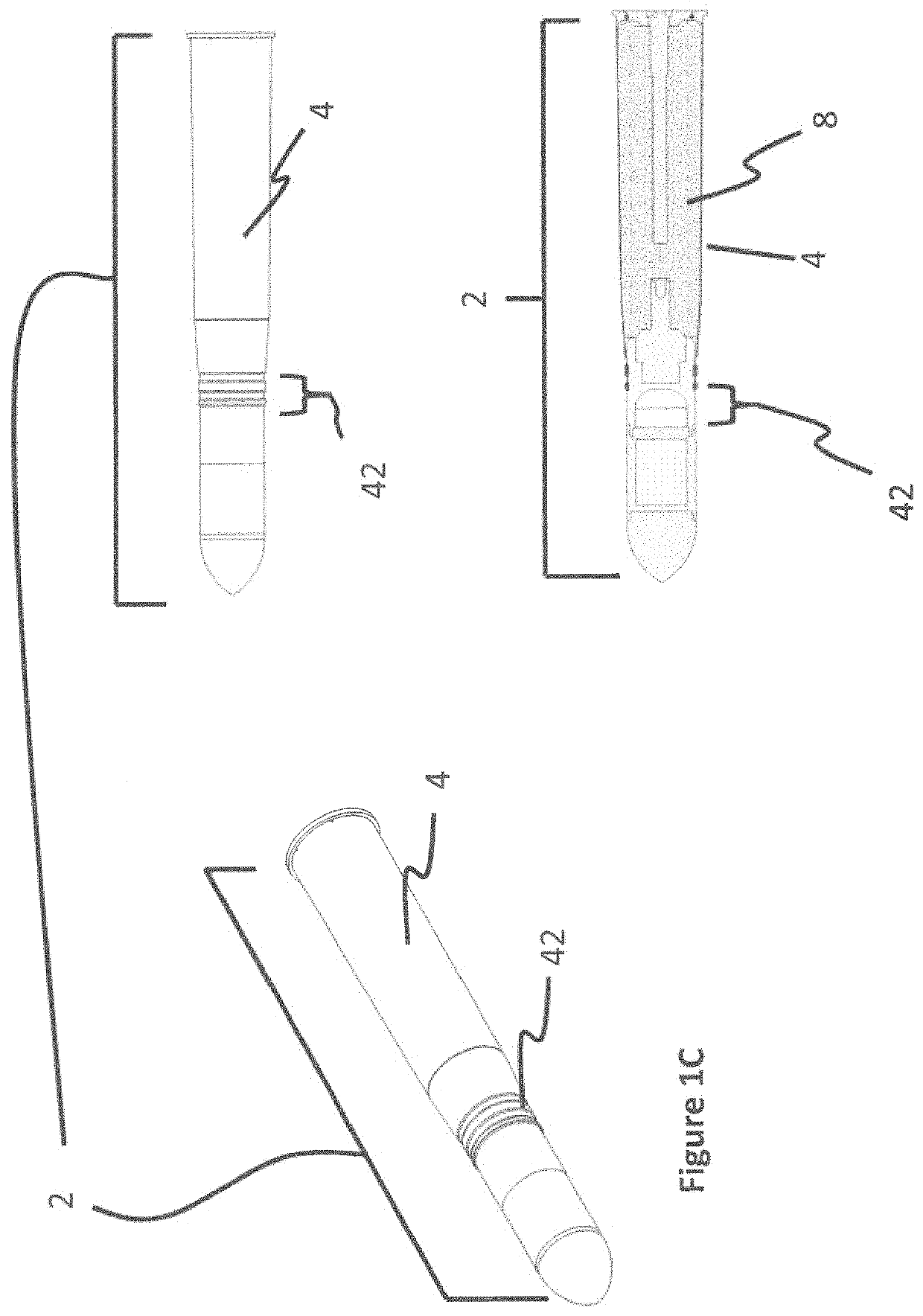 Mid-body marking projectile