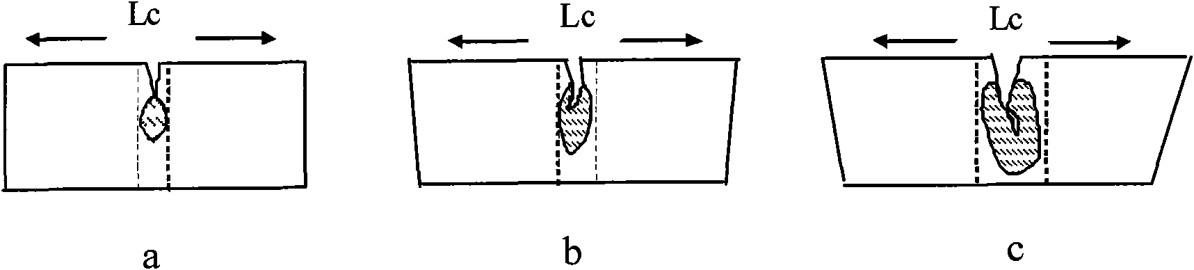 Quantitative calculation method of crack extending depth of clay structure