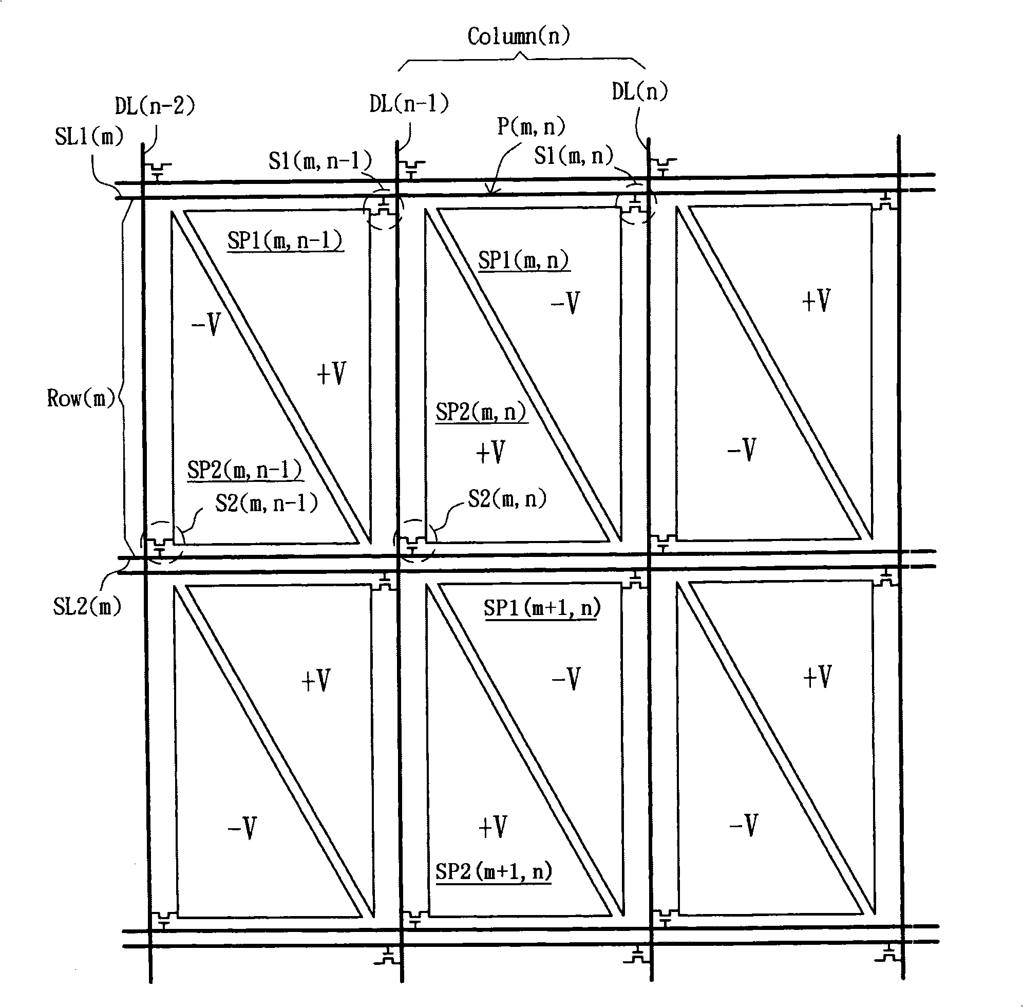 LCD device and image element array substrates