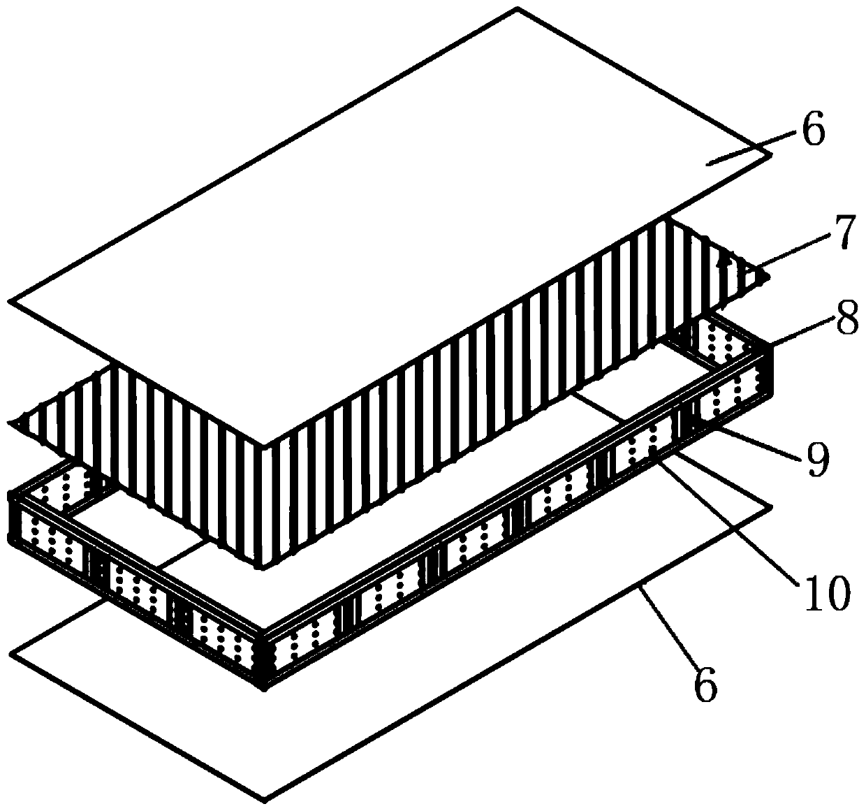 High-performance metal reflecting type heat preservation layer