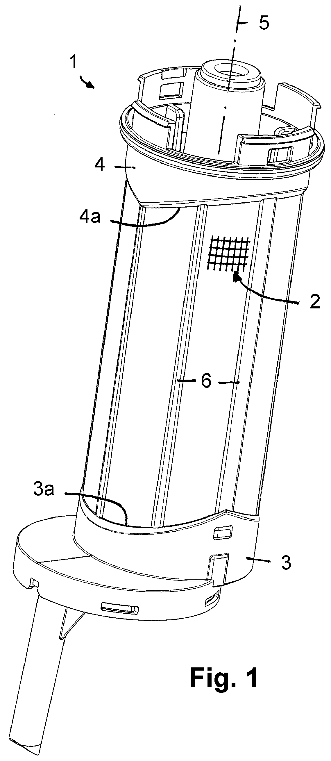 Water Separation Element Comprising a Support Piece