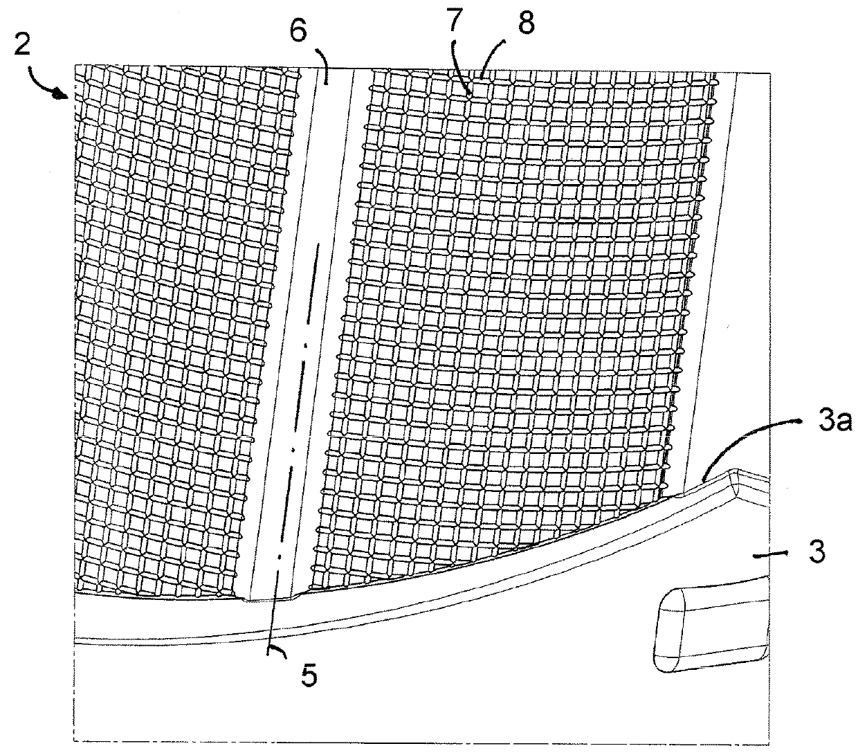 Water Separation Element Comprising a Support Piece