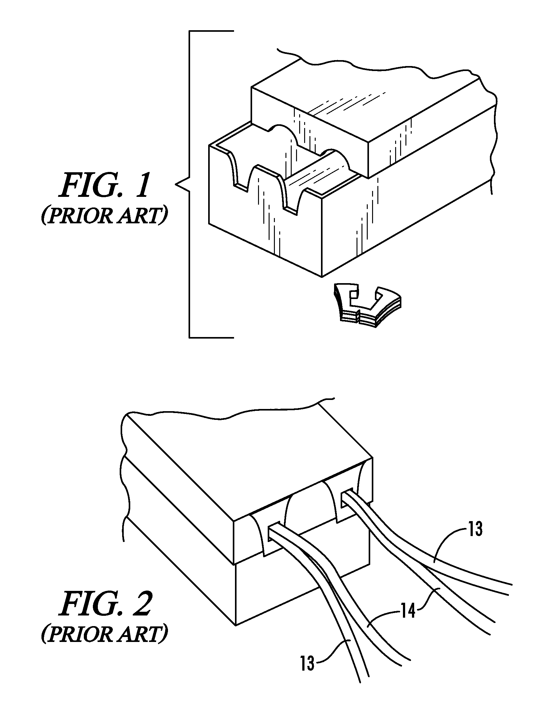 Ballast housing having rolled edge lead wire exit