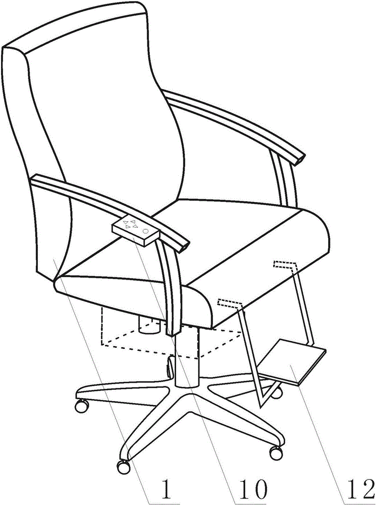 Electronic rotating chair and method for preventing diseases of cervical vertebras and lumbar vertebras