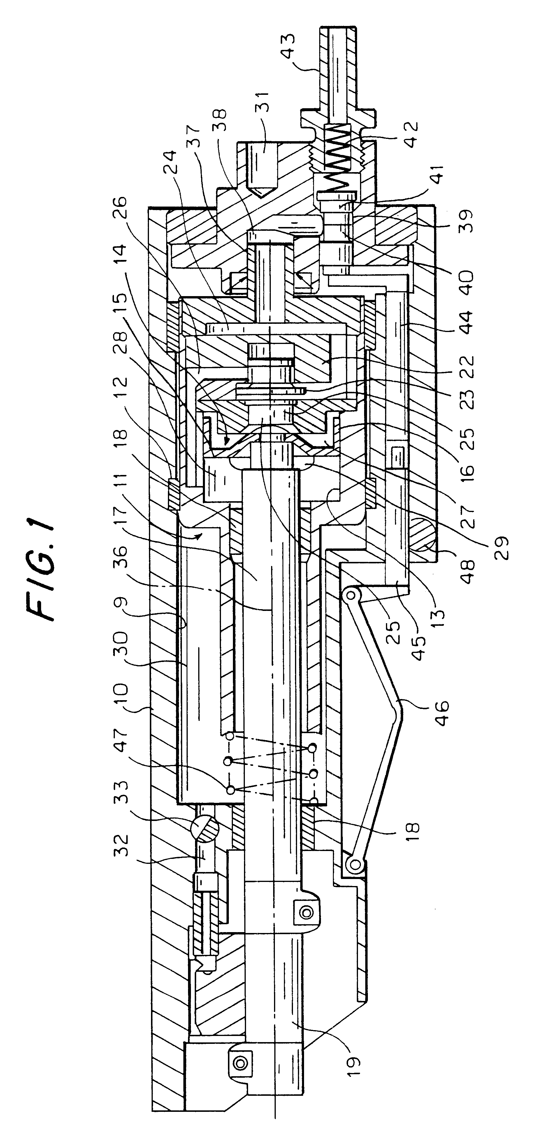 Hand-held tool with a linear oscillating drive