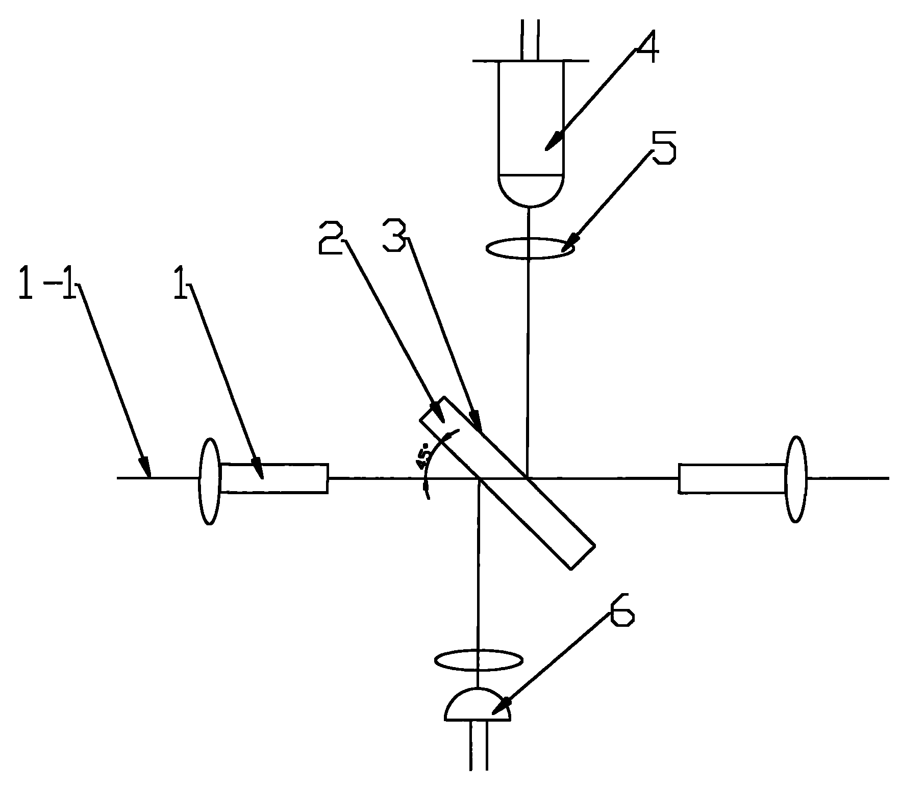 Double-optical-fiber three-way optical wave selector