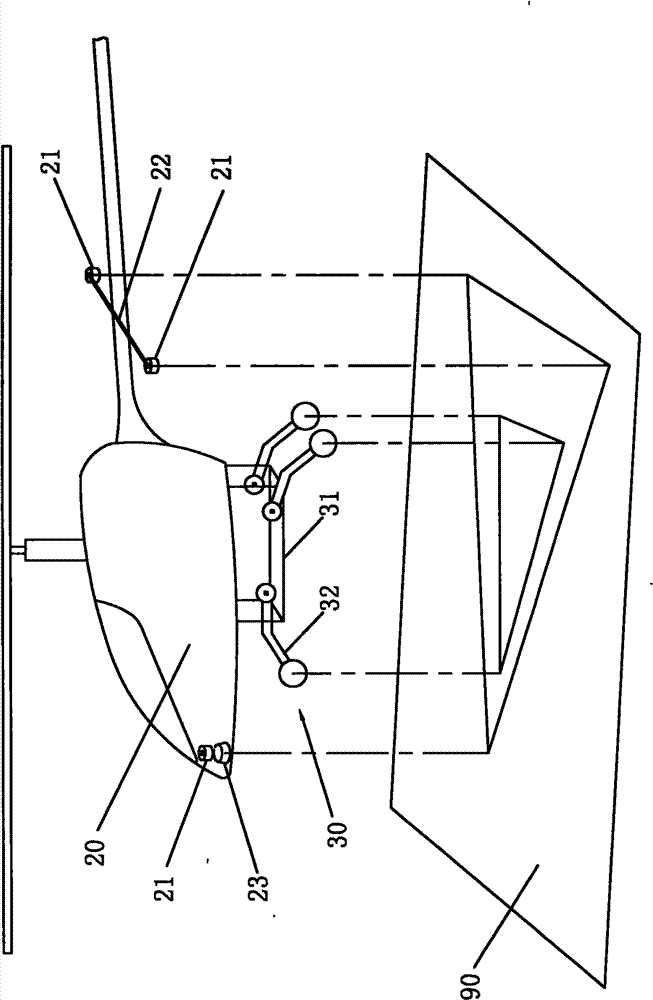 Device for compensating the difference of height by which a helicopter lands on a non-horizontal ground and the method thereof