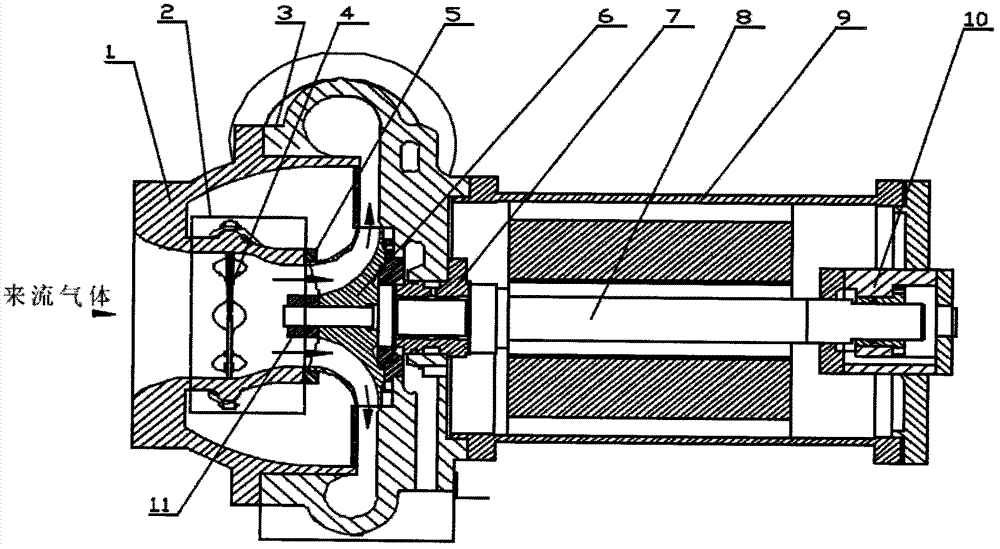 Cantilever type motor rotor for direct connection centrifugal compressor and direct connection centrifugal compressor
