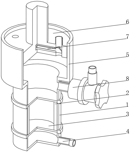 A high-pressure seepage test device