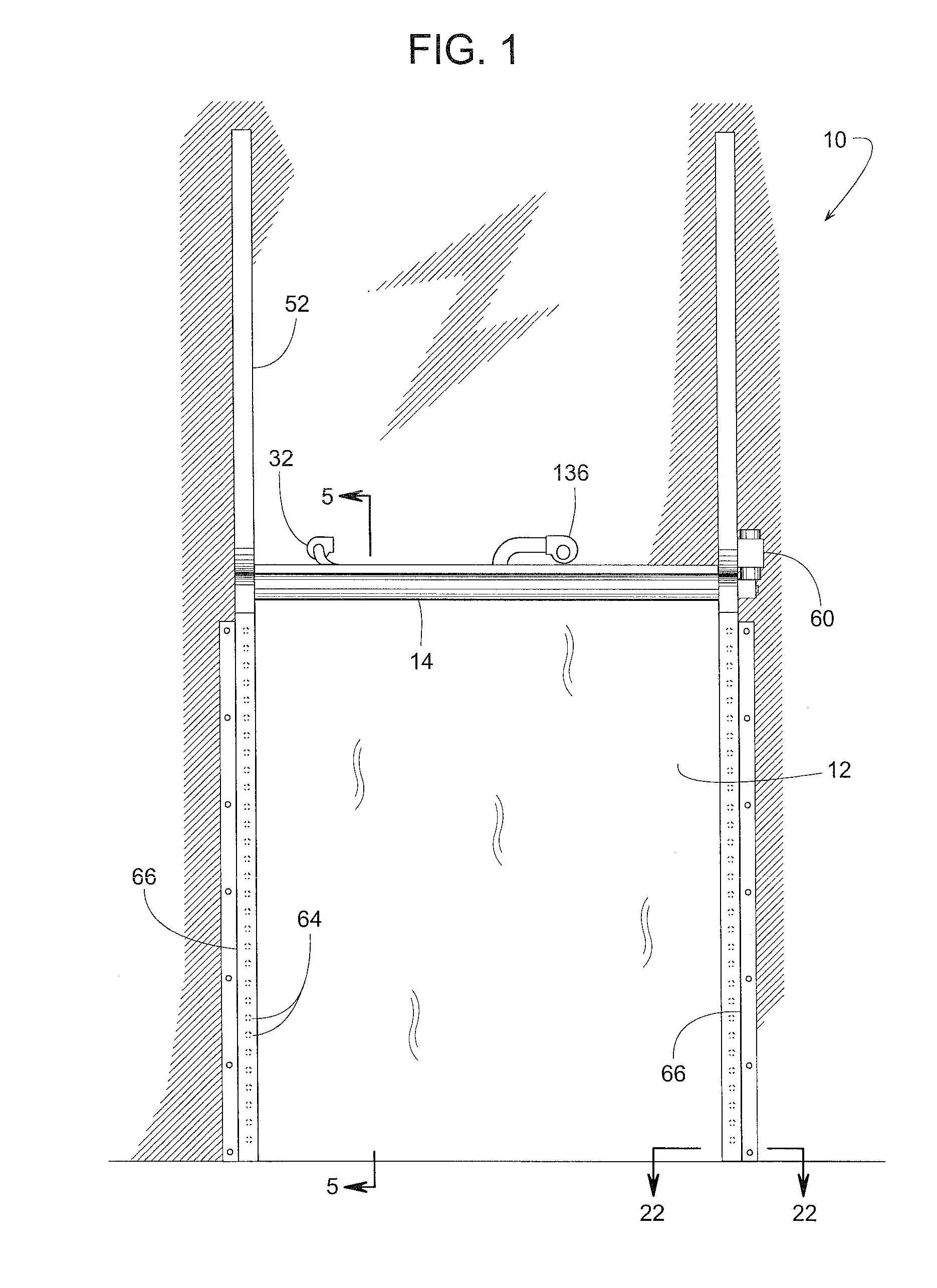 Insulated curtain for a door