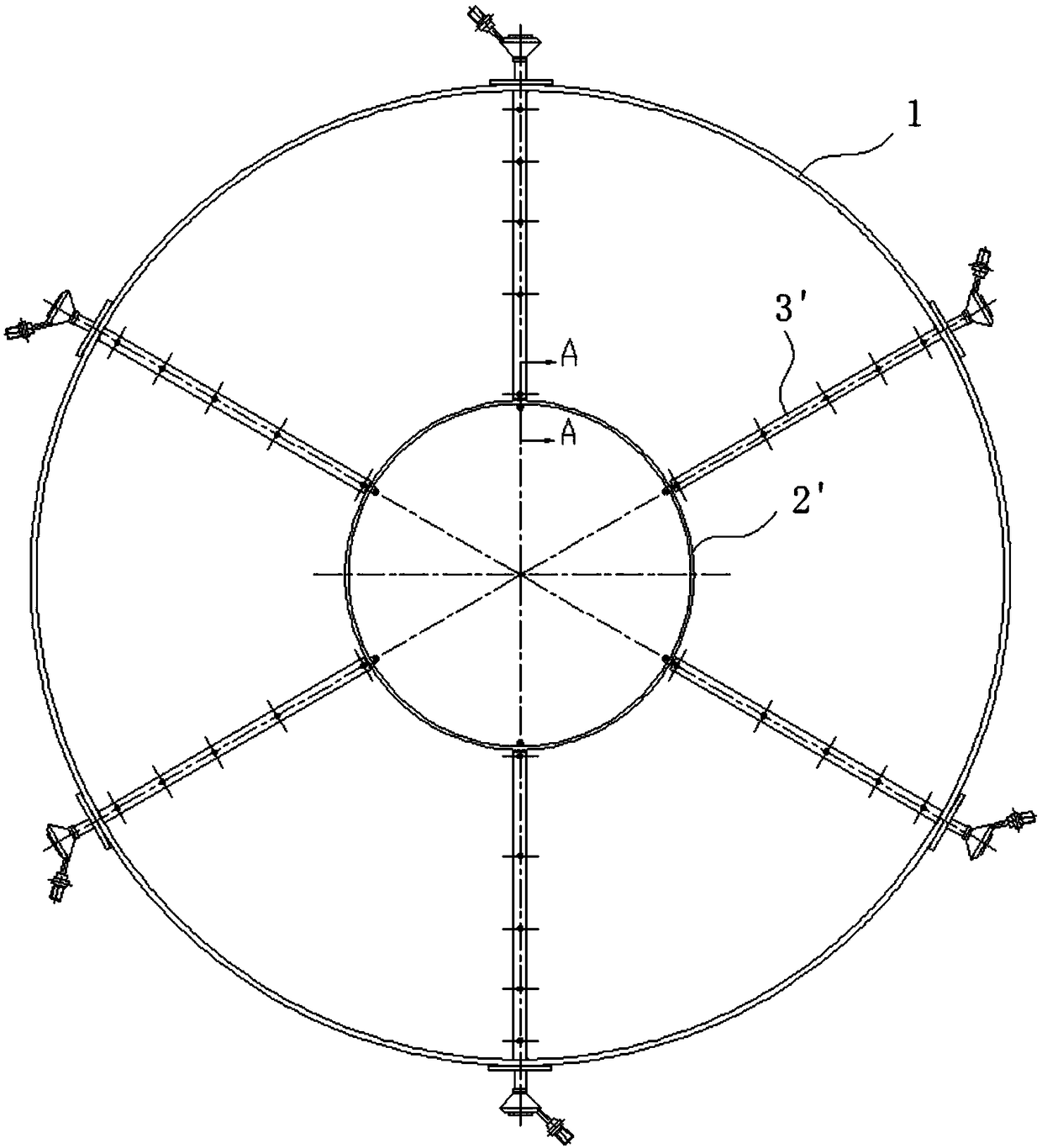 A Total Pressure Rake Structure of Intake Distortion