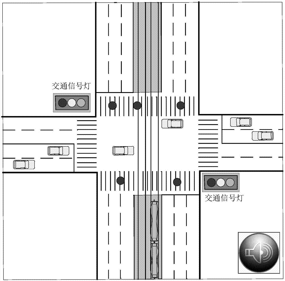Method and system for preventing tramcars from collision at intersection