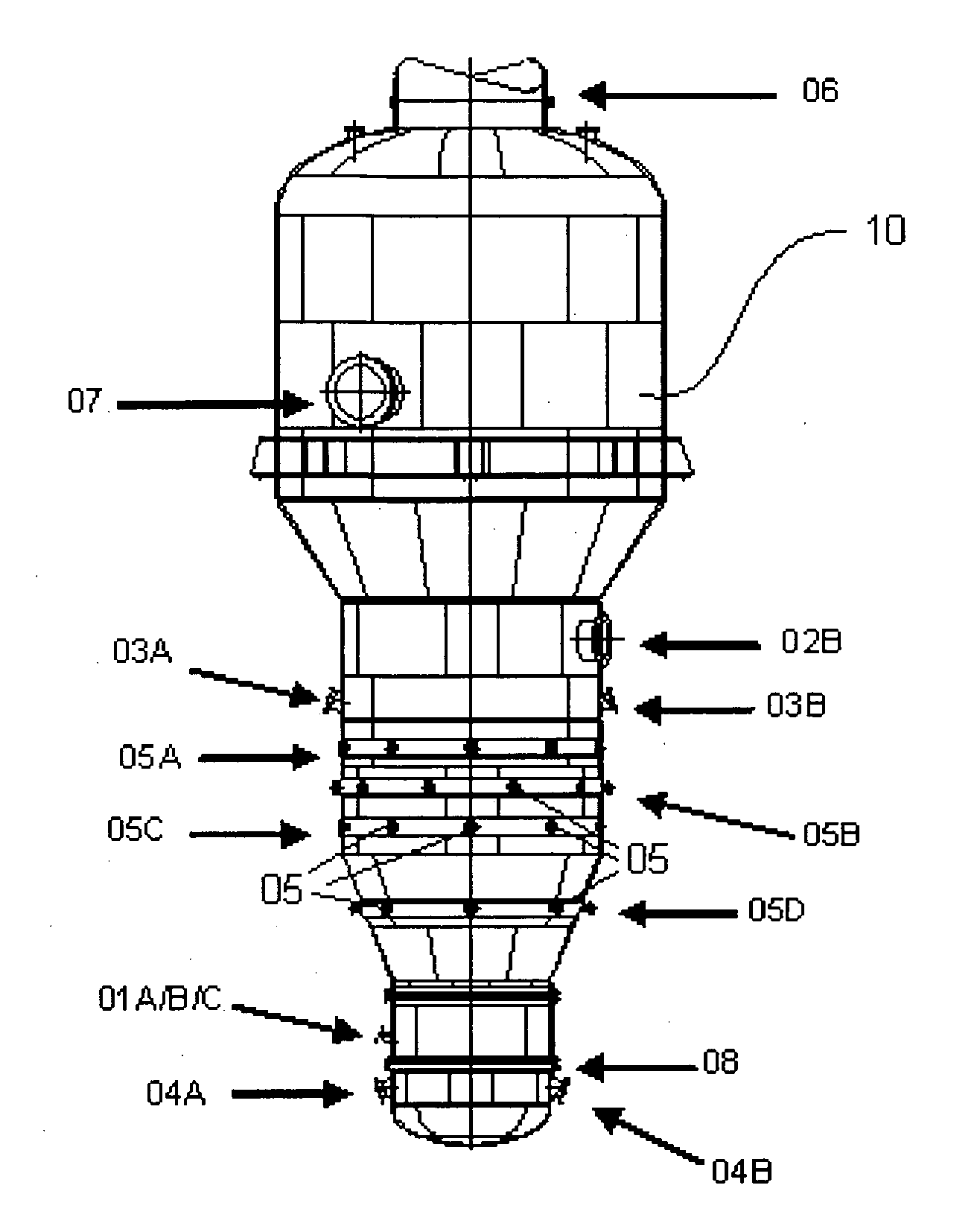 Thermal gasification reactor for producing heat energy from waste
