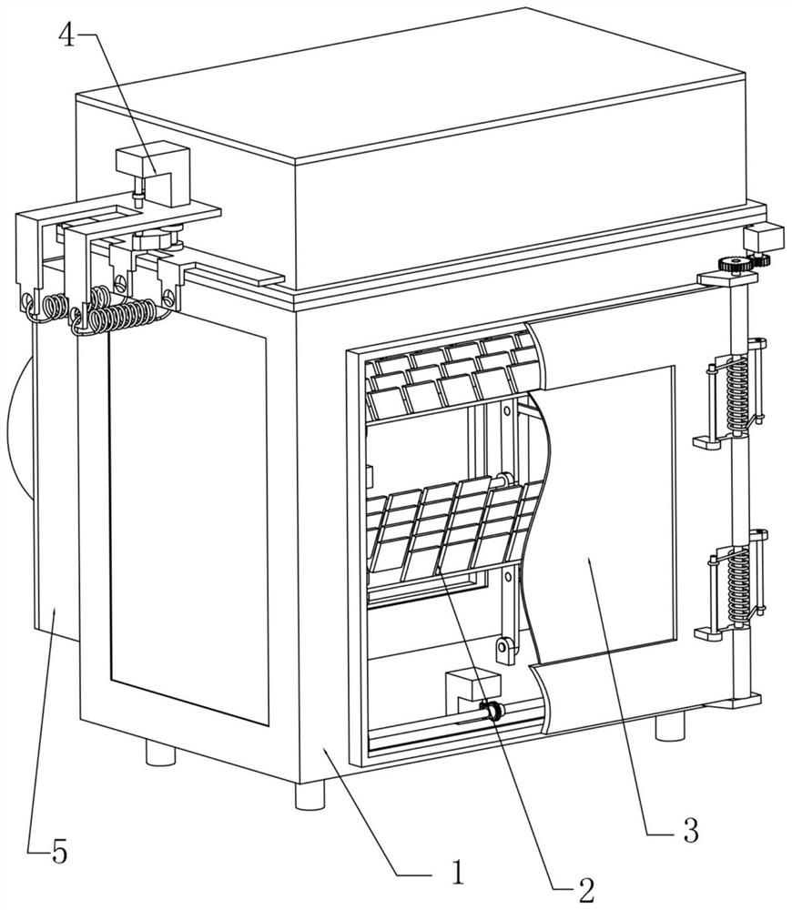 Drying box capable of facilitating batch placement and used for electronic product production