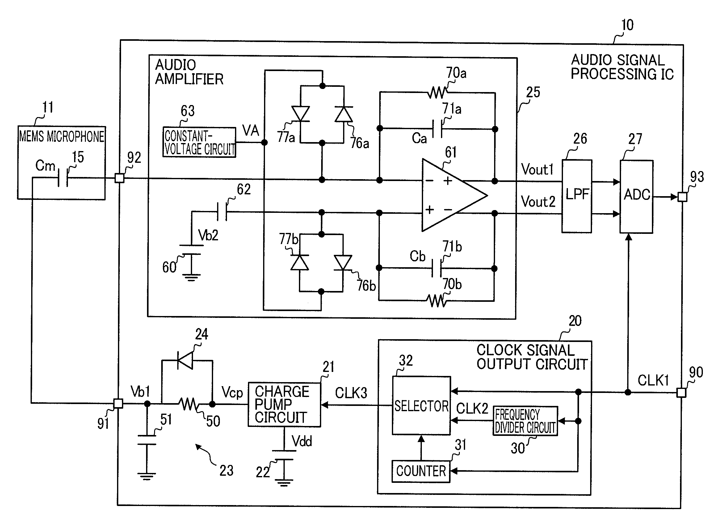 Charging circuit and amplifier