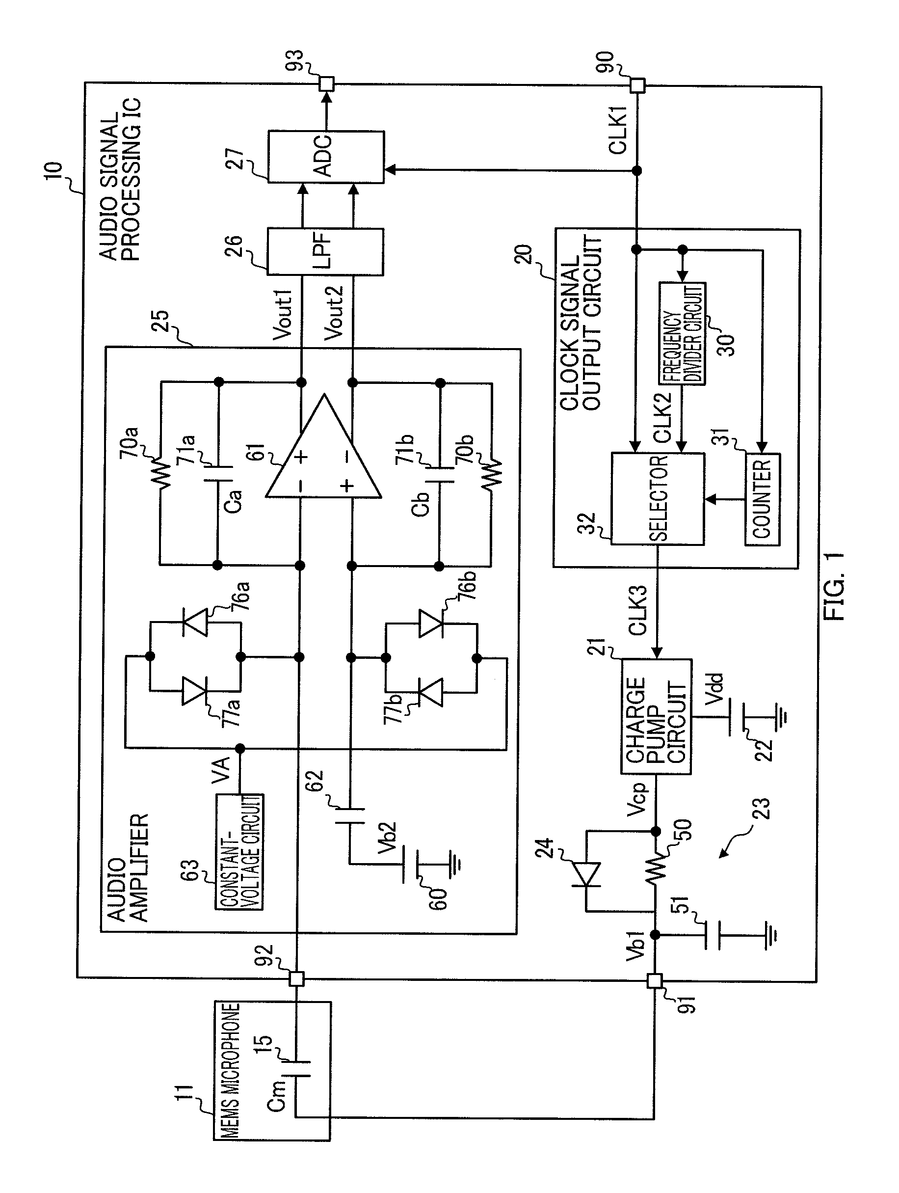 Charging circuit and amplifier