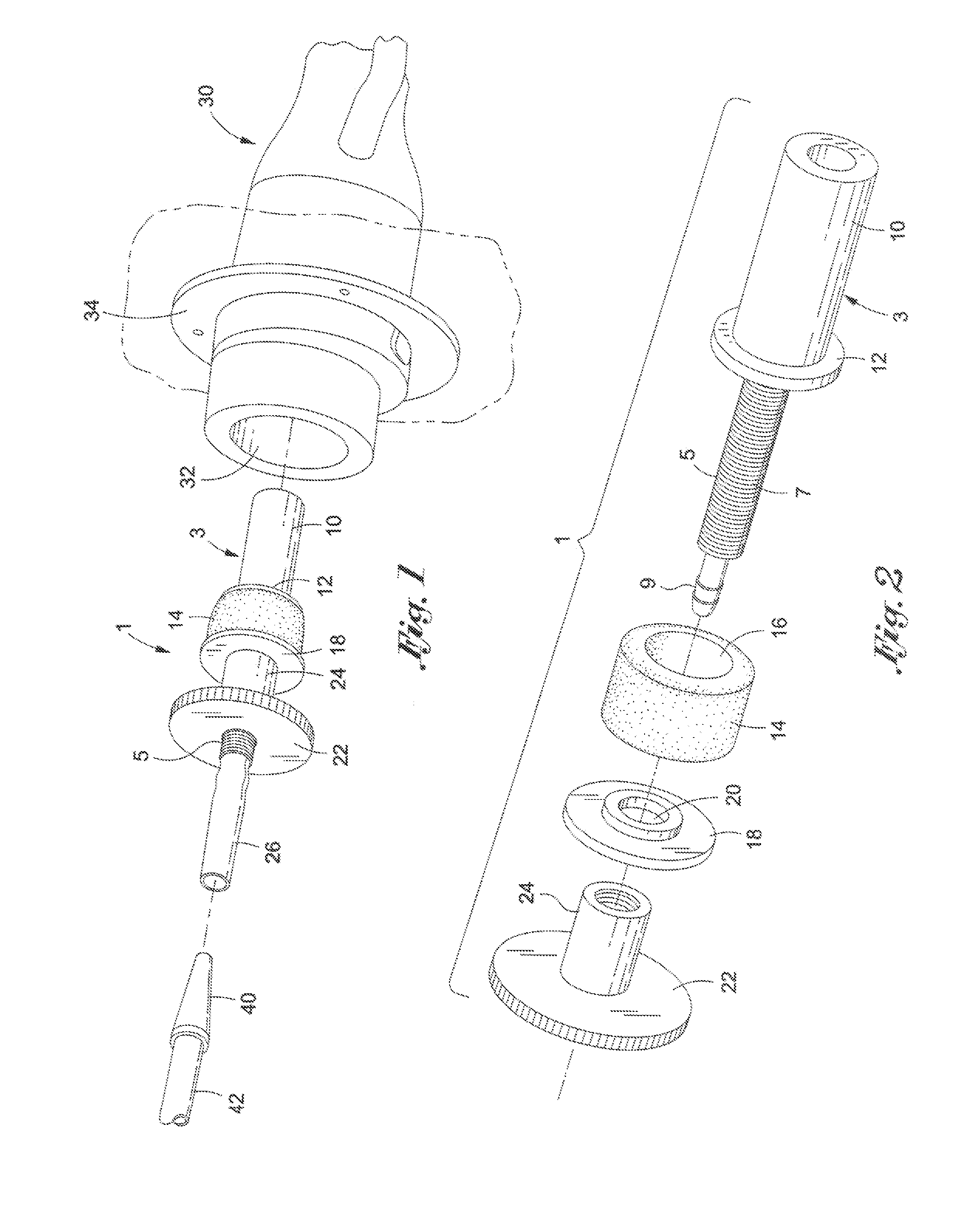 Adapter for a capless fuel tank filler neck to test a fuel tank for leaks