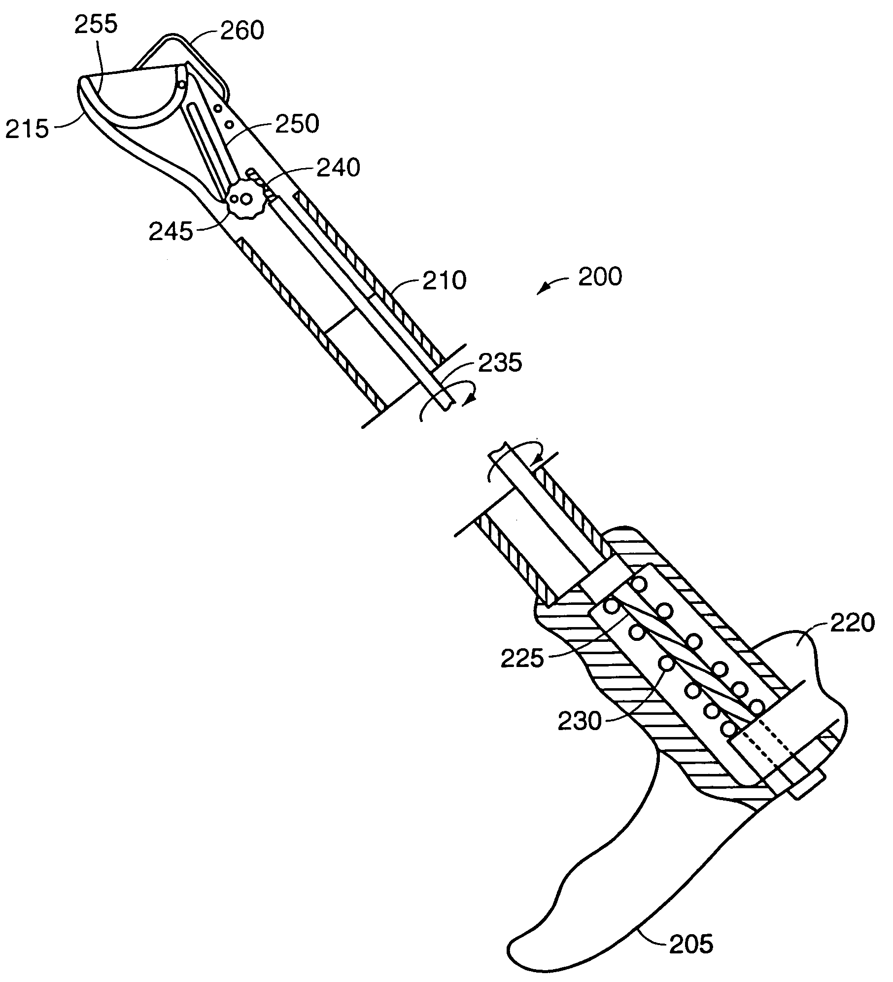 Forward deploying suturing device and methods of use
