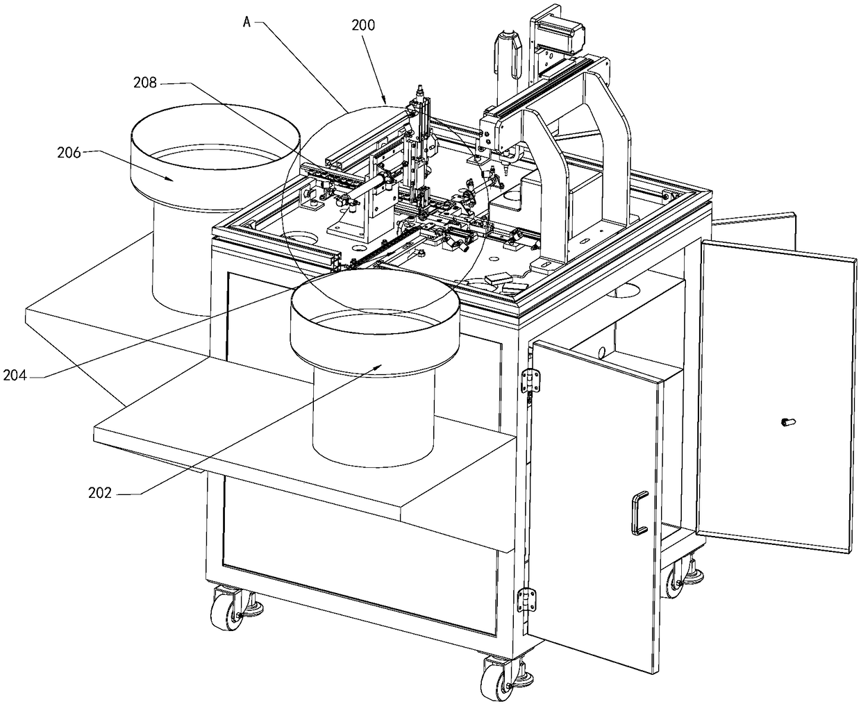 Automatic assembly equipment for small slider components