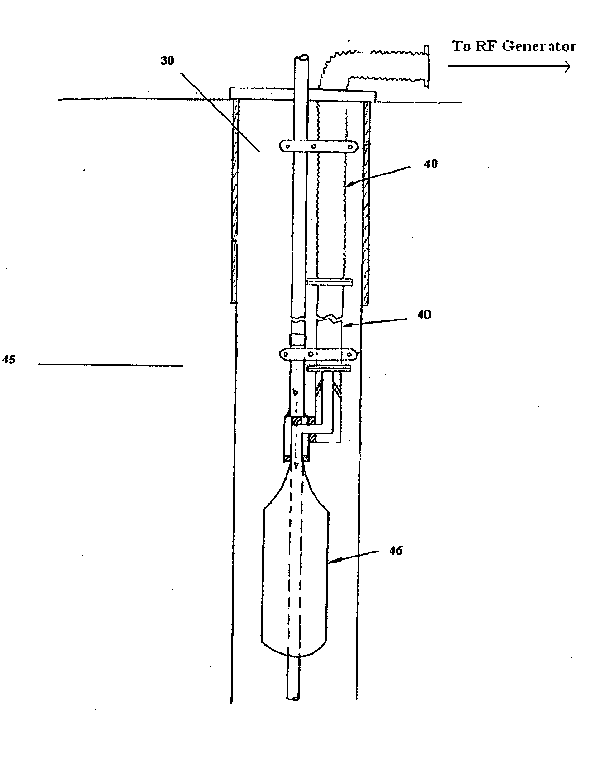 Method and apparatus for in-situ radiofrequency assisted gravity drainage of oil (RAGD)