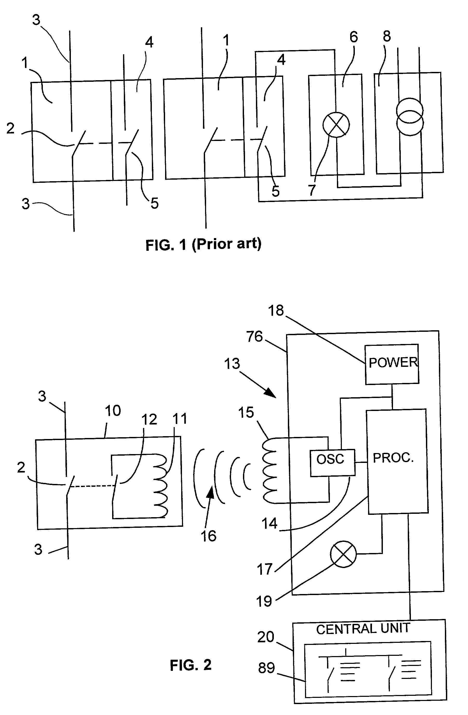Electrical apparatus comprising a monitoring device, support and monitoring device for such an apparatus, and electrical installation incorporating them