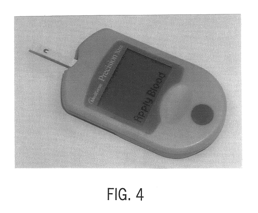 Luminous glucose monitoring device