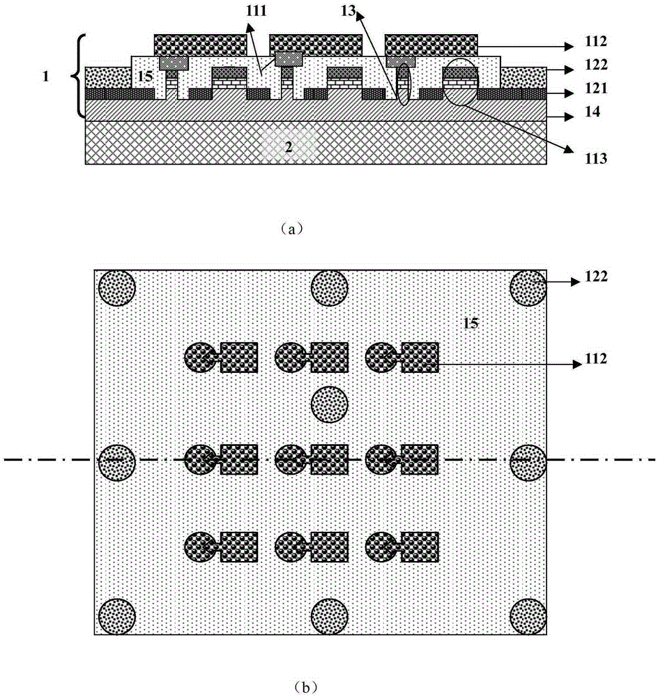 A kind of flip-chip nano LED chip and preparation method thereof