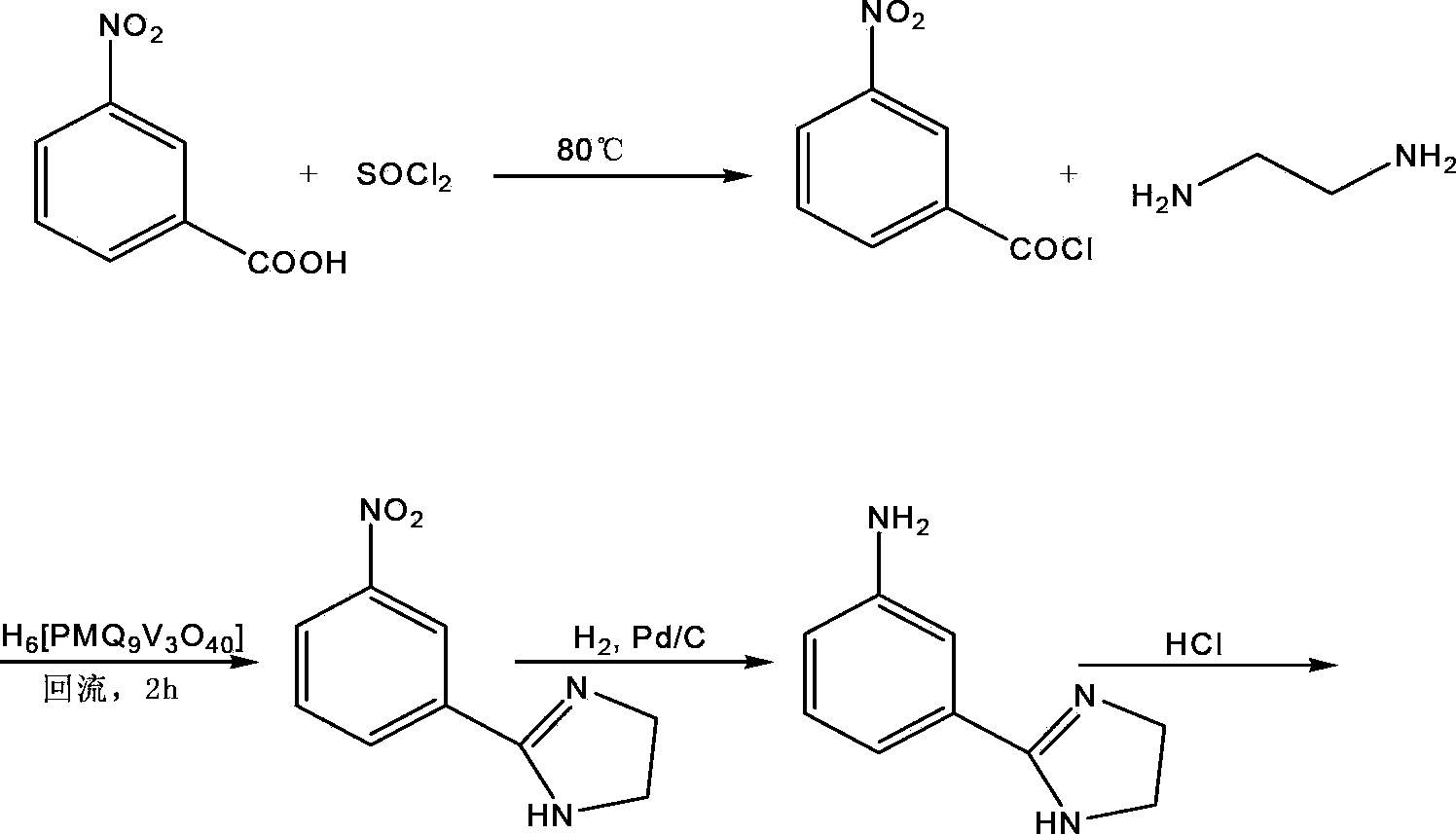 Preparation method of imidocarb