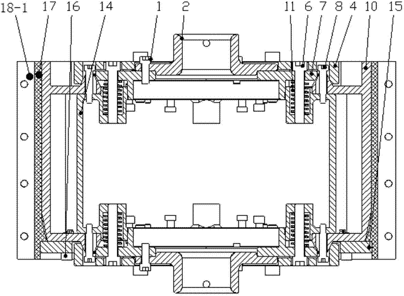 Mould for using two-dimensional fiber fabric to produce blanks of carbon-carbon composite barrel products