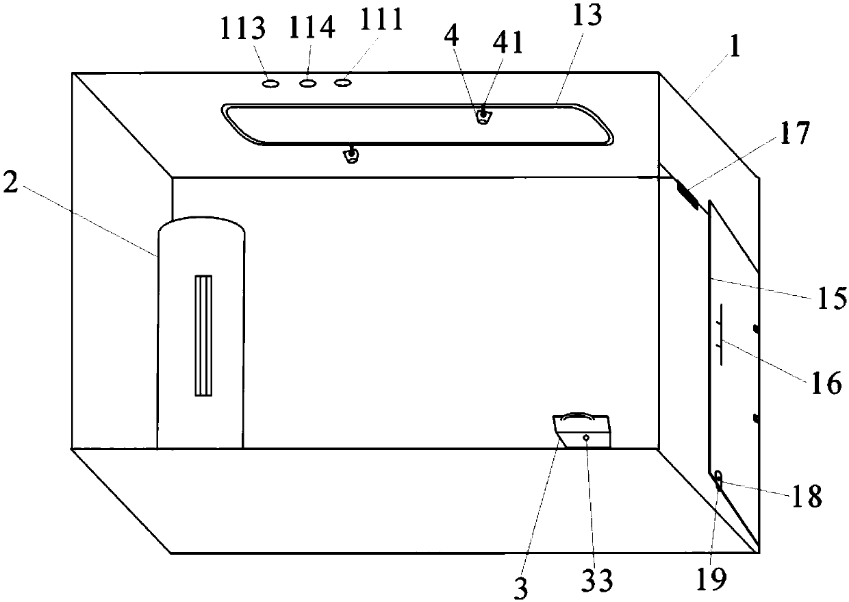 Air conditioner purifying demonstrating device