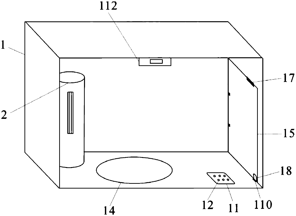 Air conditioner purifying demonstrating device