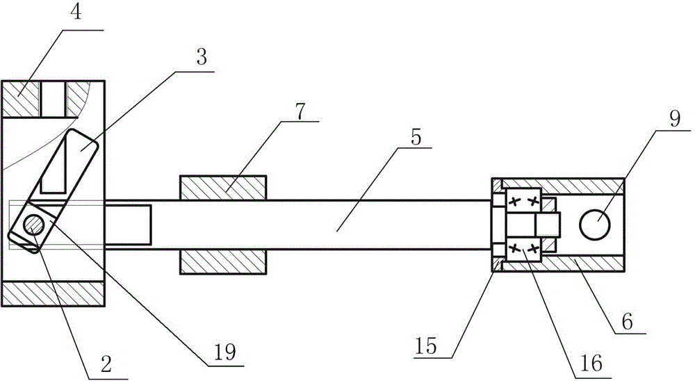 Nut slider type angle adjustment mechanism