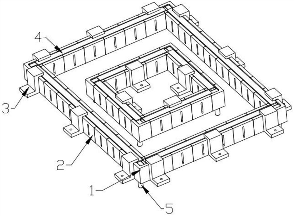 Block splicing type PC component universal mold