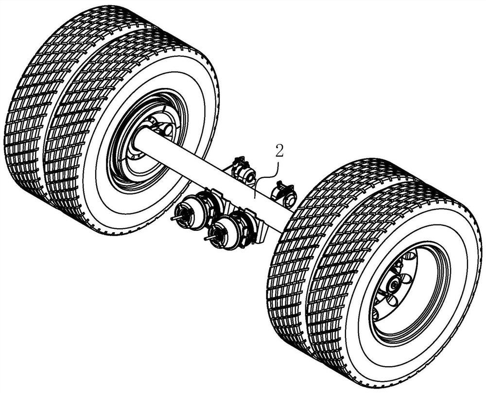 A semi-trailer axle