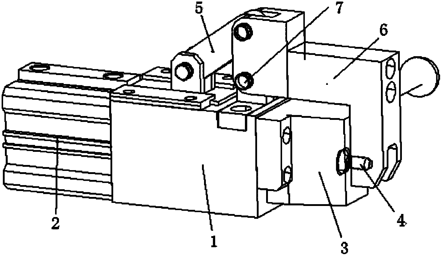Positioning and clamping mechanism of welding fixture of automobile stamping piece