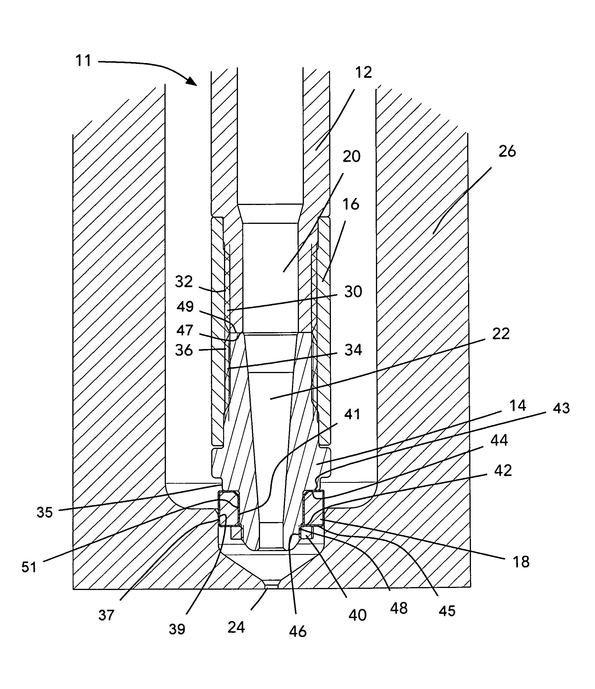 Injection nozzle with multi-piece tip portion