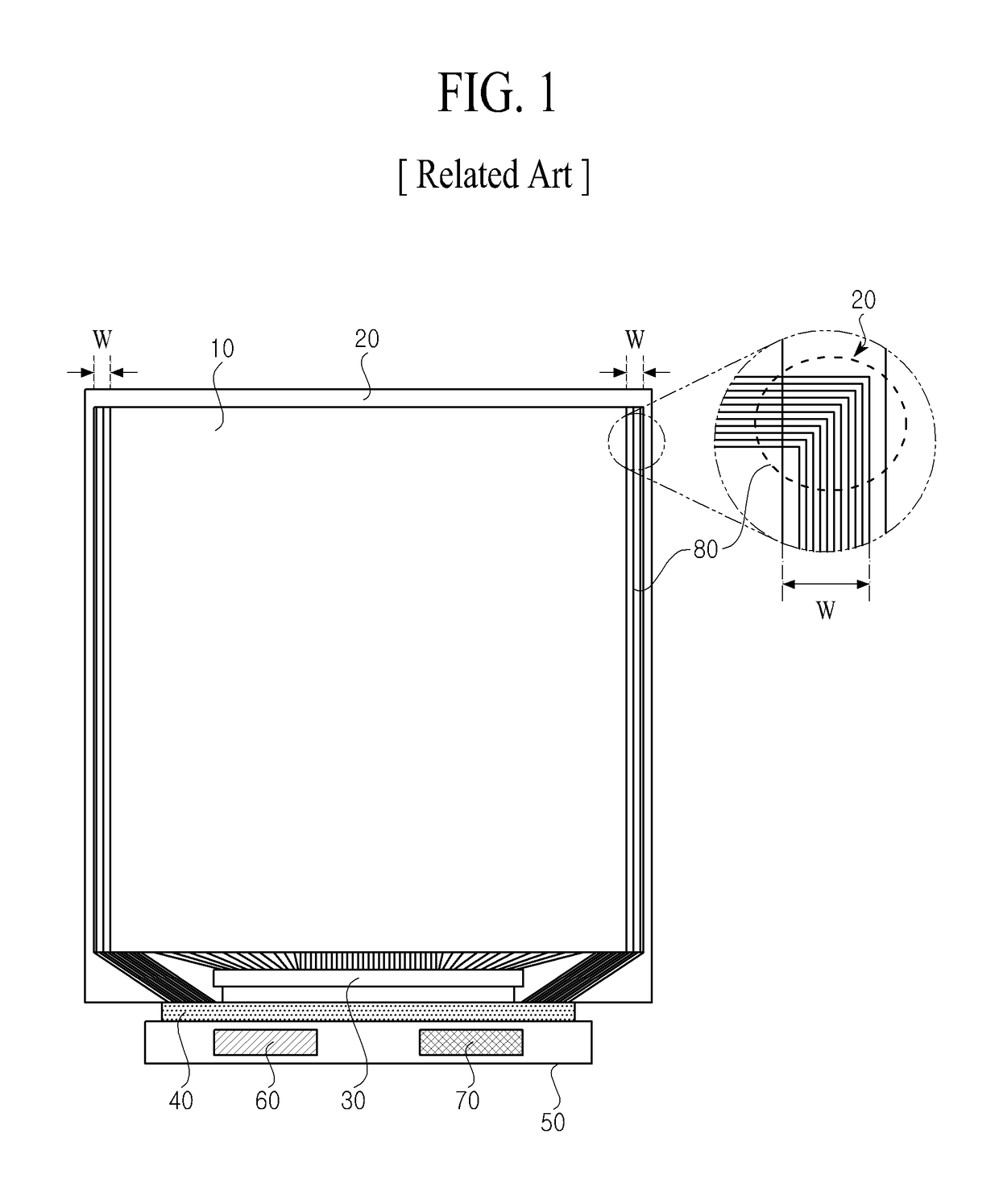 Display device integrated with touch screen