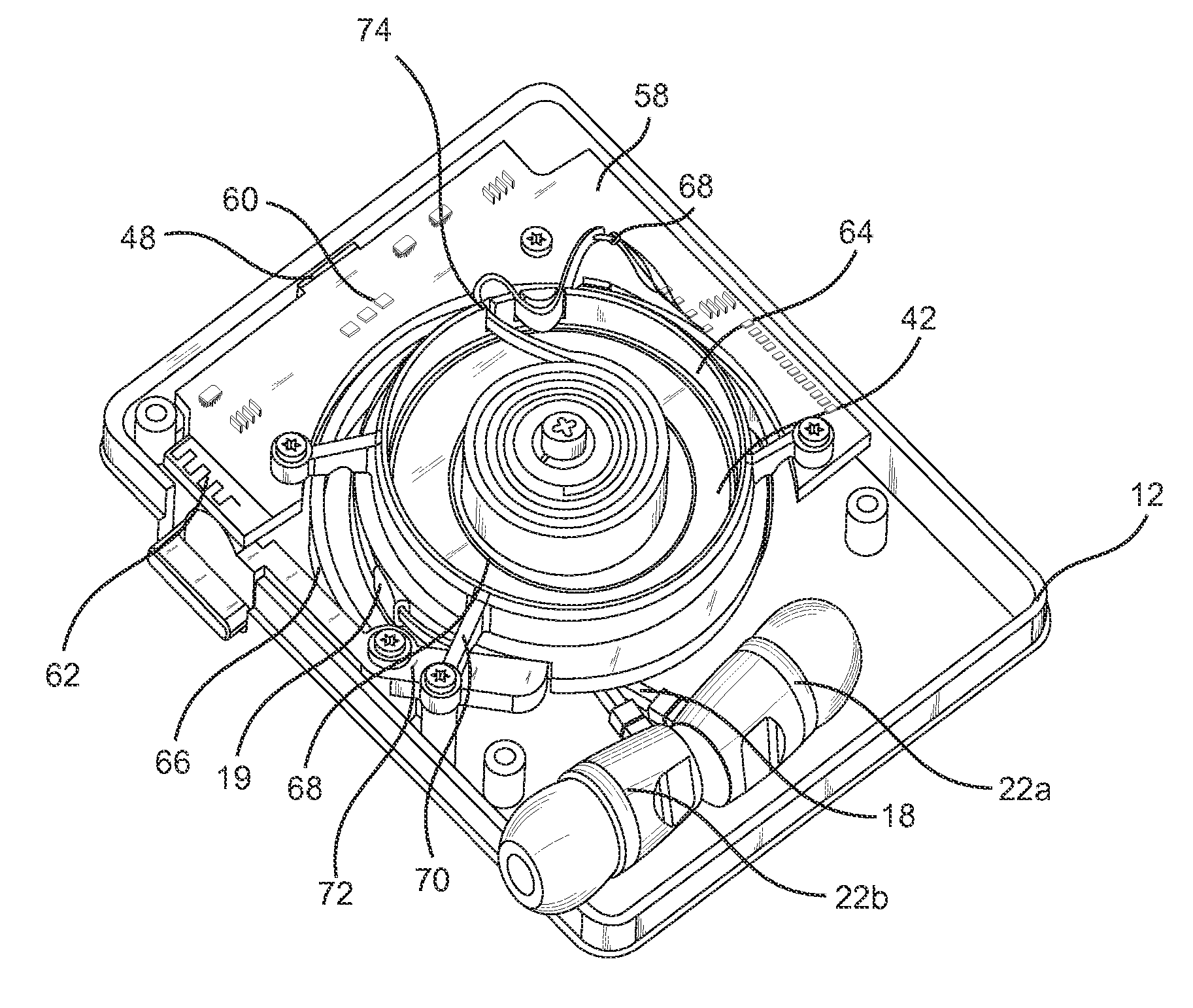 Ear Bud Retraction Module Having Optimal Microphone Placement