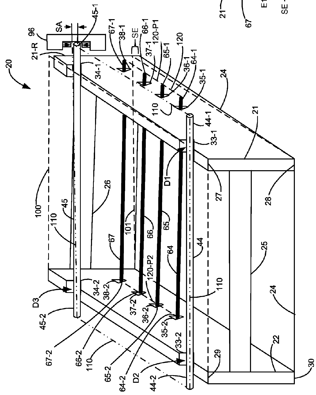 Deskewing mechanism for an intermediate transfer belt module and imaging drums in an electrophotographic printer