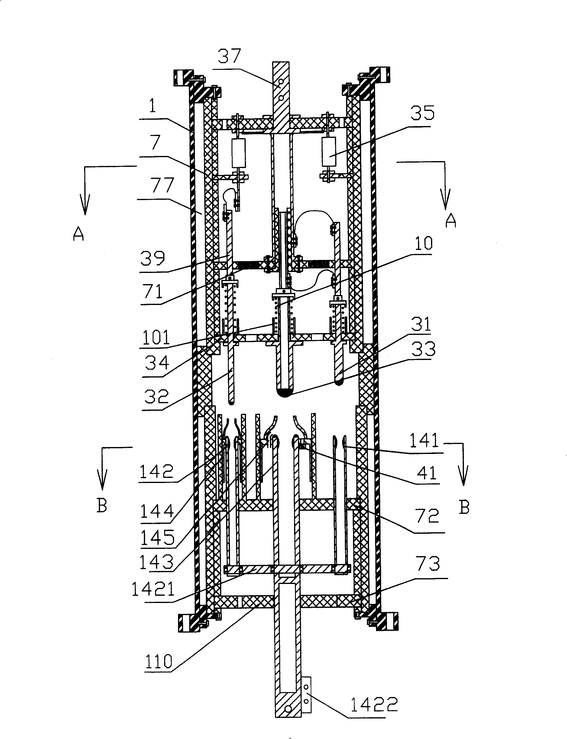 Multi-stage arc suppressing breaking device for extra-high voltage circuit breaker