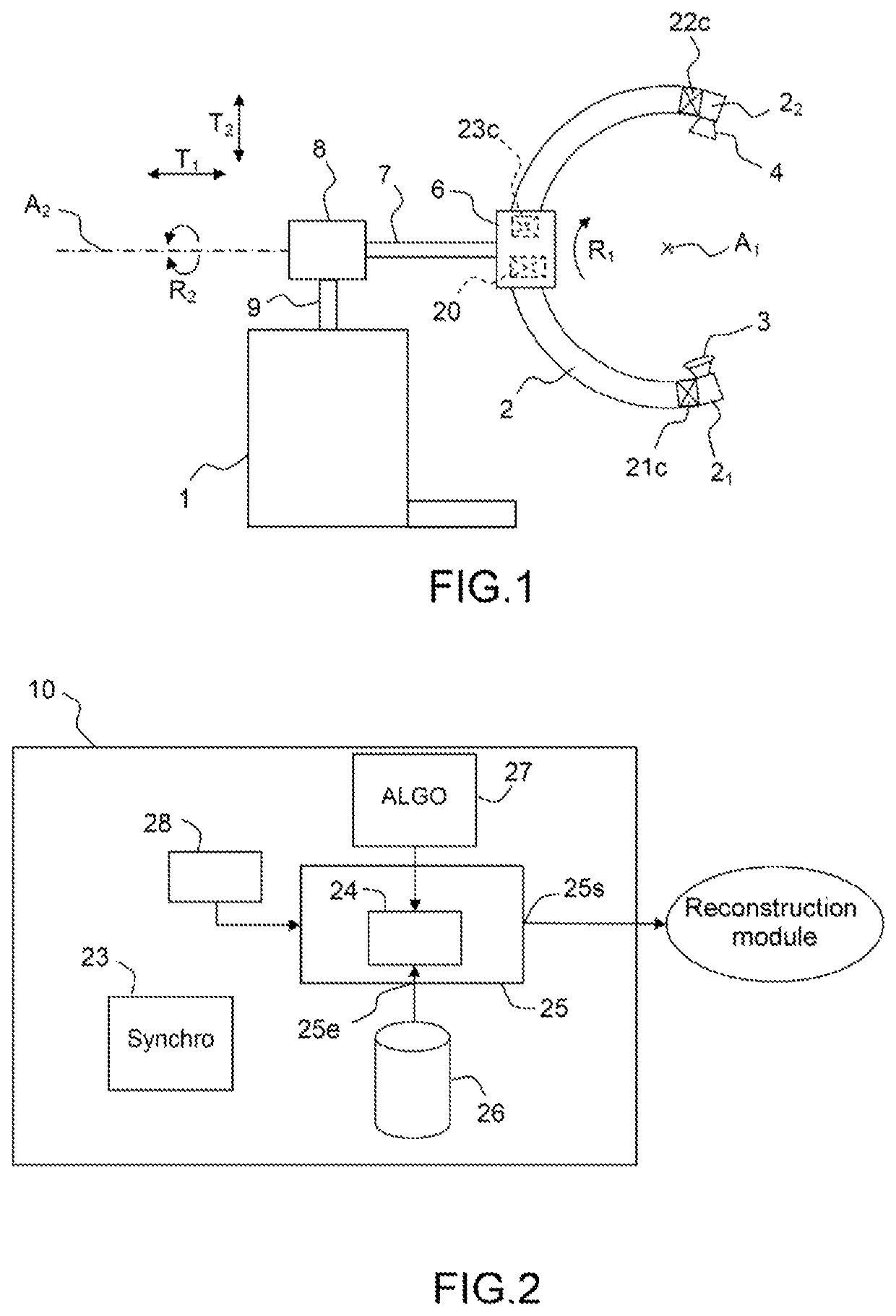 Method and system for online calibration of a medical X-ray device