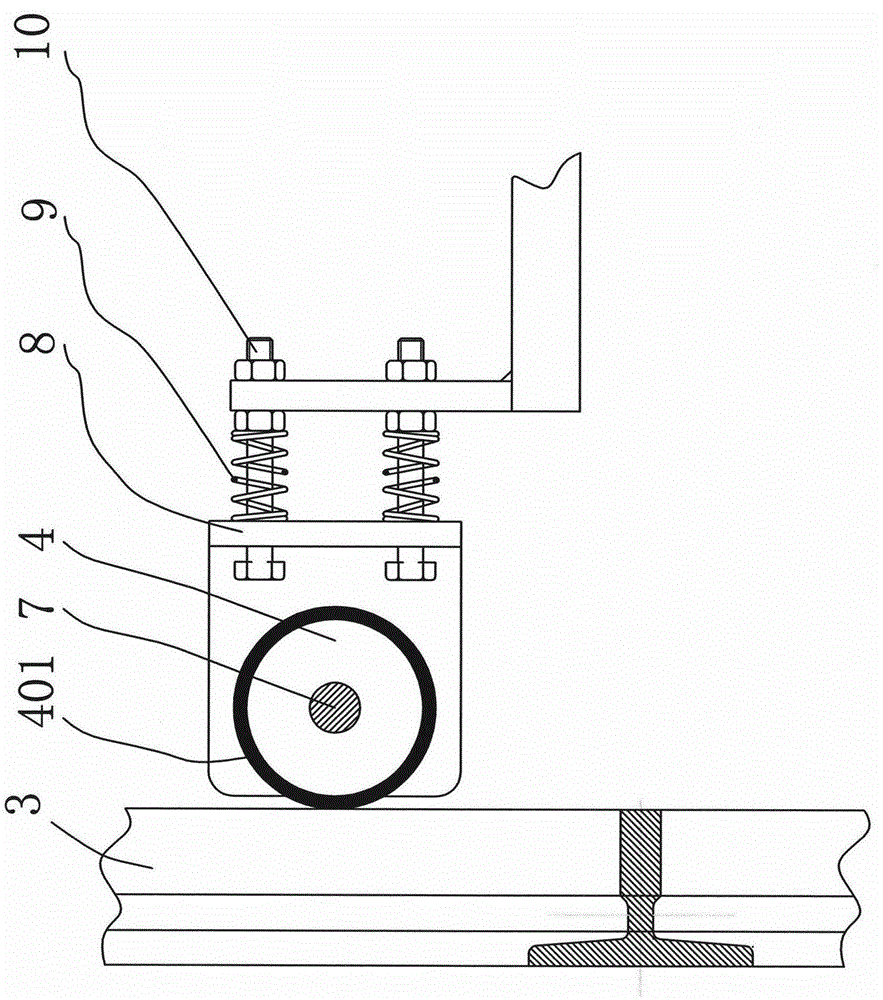 Auxiliary control device of elevator safety tongs