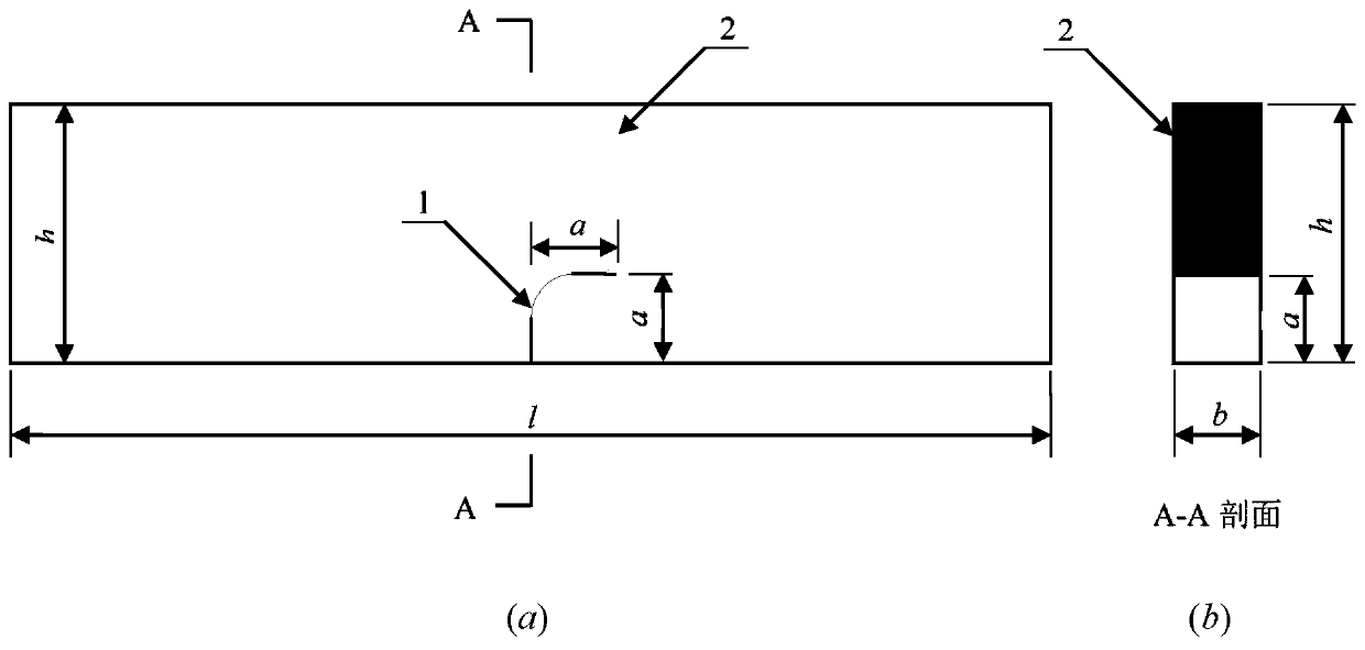 Method of determining load-displacement complete curve of concrete I-II composite cracks