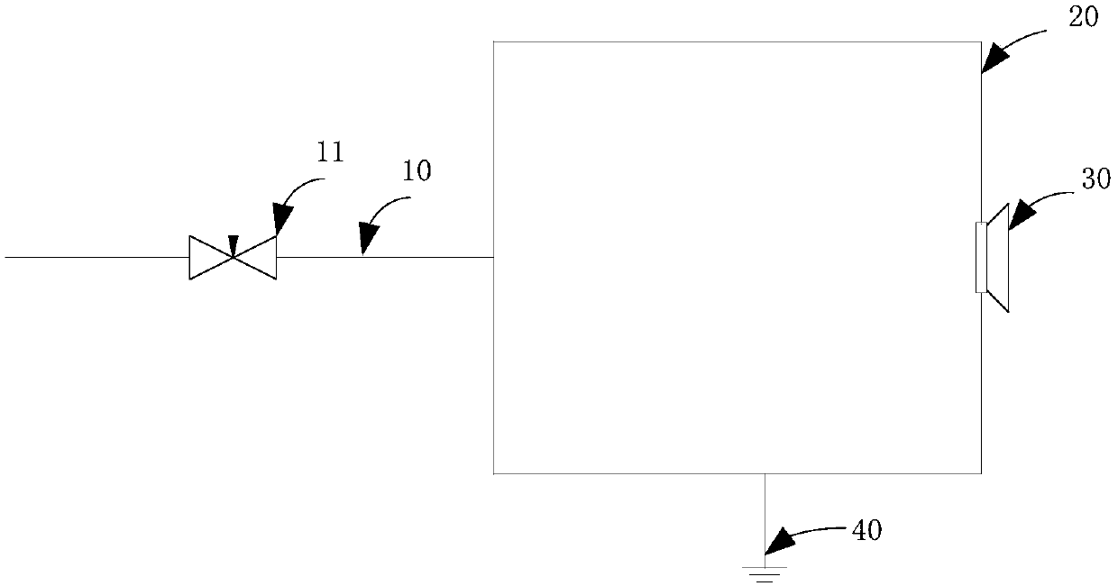 Anti-static emptying device for liquefied hydrocarbon