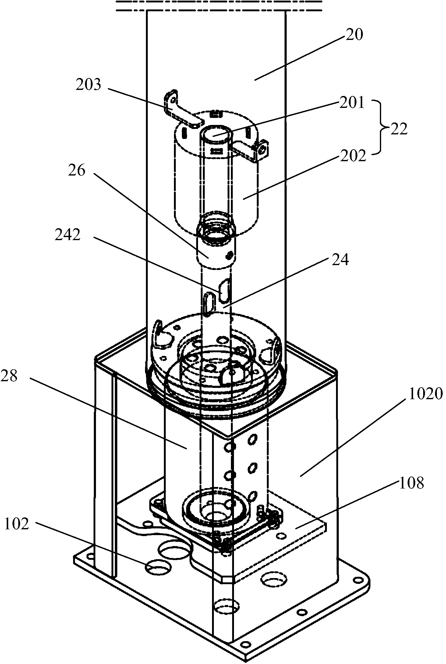 Mobile lamp trolley with lighting lamp panel capable of being rotated freely