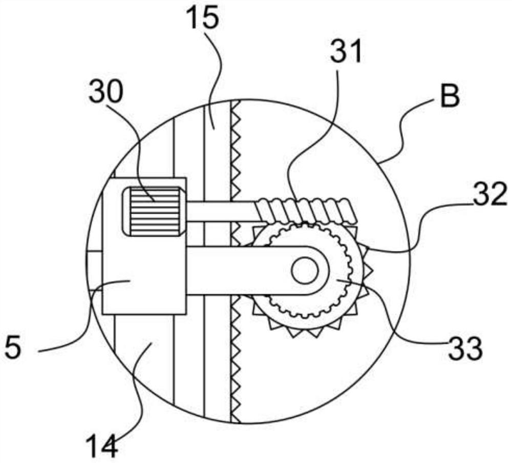 Uniform feed feeding device for livestock breeding