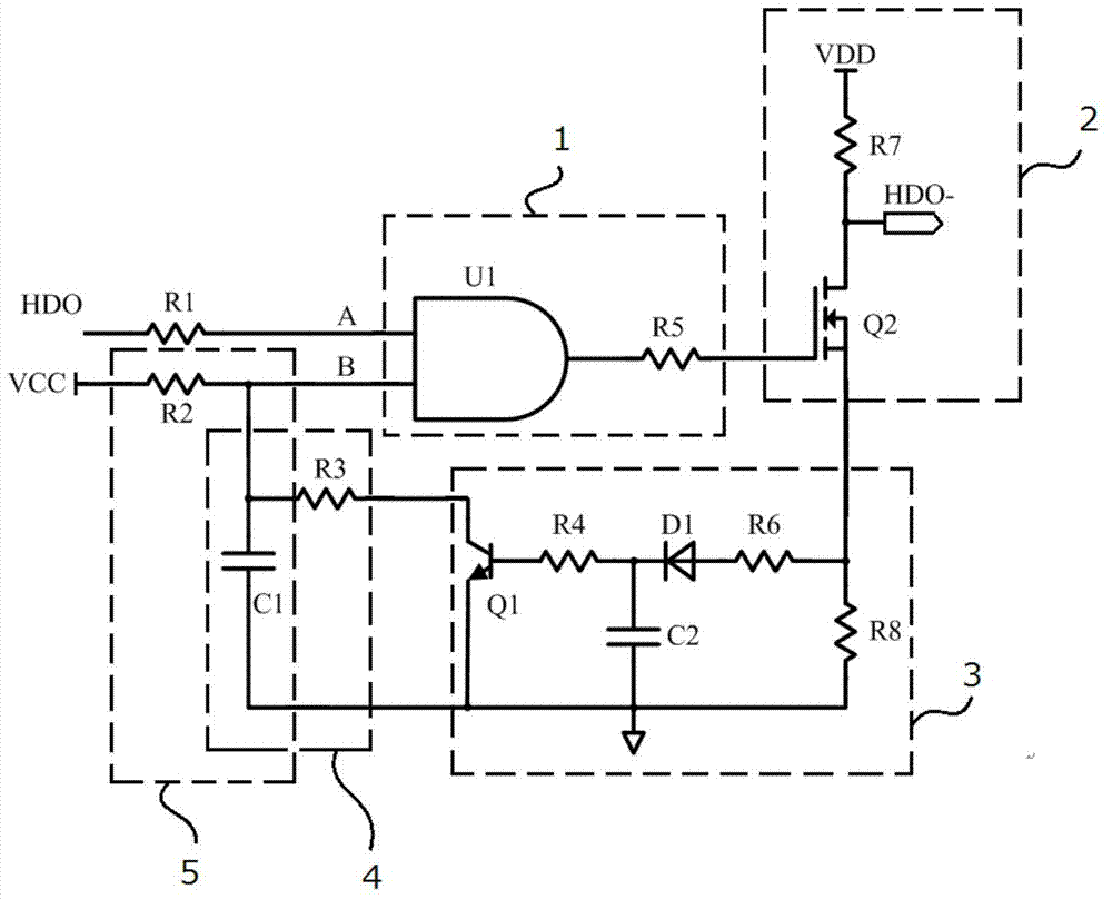 High-speed digital output circuit with overcurrent protection and integrated circuit
